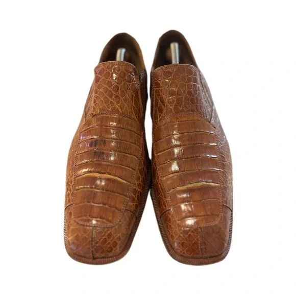 DAVID EDEN Loafers (12, Brown, Crocodile) - Picture 2 of 7